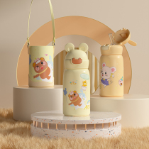yy children thermos cup with straw kindergarten school 316 food grade large capacity Primary School students female boy kettle