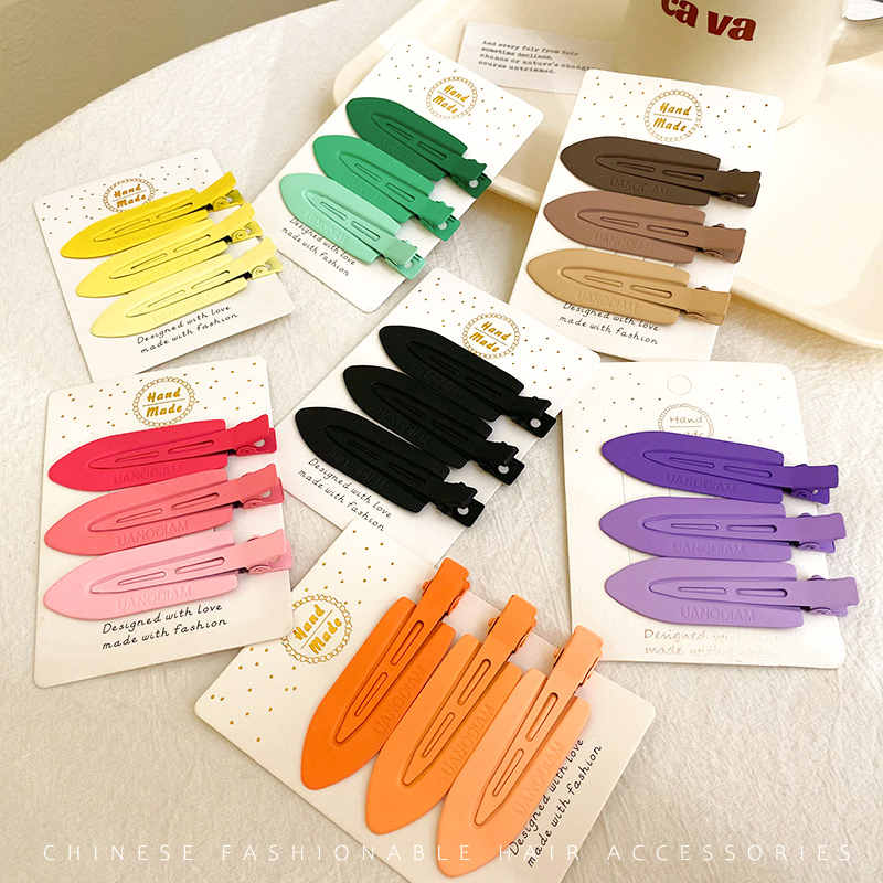 Wireless hair clip female BB clip side forehead Liu Hai side with small hair card makeup card duck mouth clip