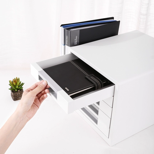 Daoli Desktop Storage File Cabinet 5 -layer большая емкость A4 File Place Abs Light Grey сингл сингл