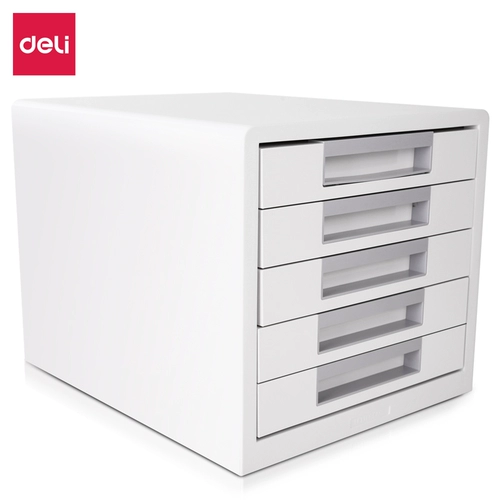 Daoli Desktop Storage File Cabinet 5 -layer большая емкость A4 File Place Abs Light Grey сингл сингл