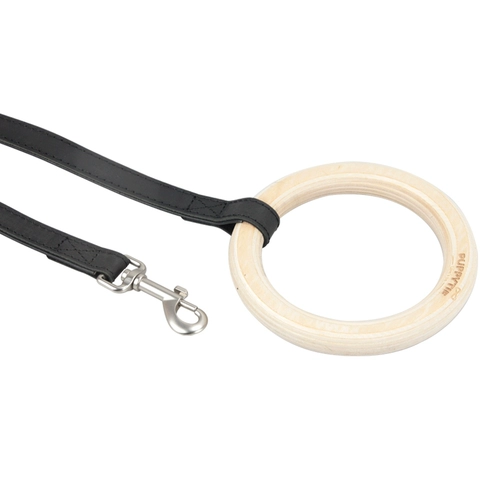 Puppytie Собачья ходьба для собак веревка кожа средняя массаж большие собаки и веревки собак деревянные кольца Corki Pets