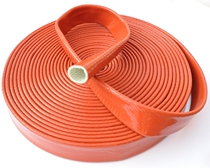 Fireproof high temperature resistant anti-burn sleeve oil resistant silicone rubber insulated casing tubing Cable jacket fiberglass fiberglass flame retardant