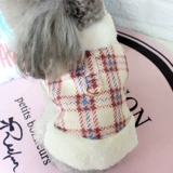 Собачья одежда осень и зимняя плюшевая бим -бим Бомекия маленькая собачья домашняя кошка может потянуть толстую хлопковую одежду