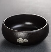 Ashtray Big Number Fashion Creative Trend Home Living Room Ceramic Black Pottery Multifunction Garbage Cylinder Tea Wash and pen wash