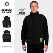 Dortmund BVB couple fixture cotton waistcoat winter sleeveless vest mens 2021 new canon jacket loose