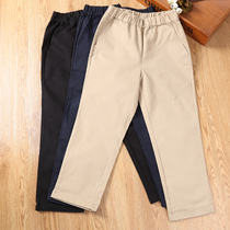 Boys casual pants school uniform velvet childrens boys spring and autumn and winter 2020 new khaki childrens long pants