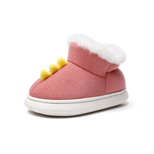 Зимние детские тапочки для мальчиков, детская сумка, мультяшный монстр, динозавр, туфли