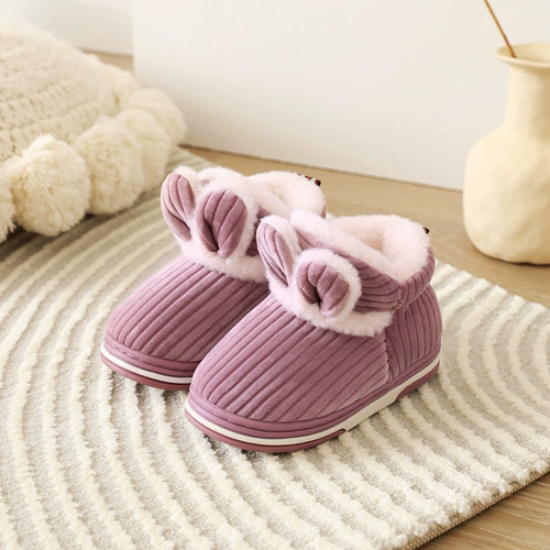 Мультяшные детские тапочки для мальчиков, милые зимние туфли