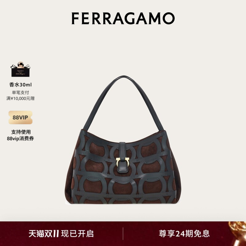 [24 Installments Interest-Free] Ferragamo Women's Tote Bag (Large Size)