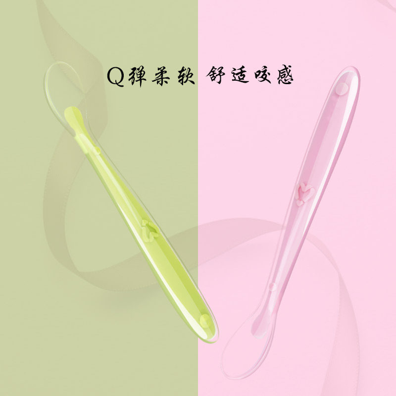 Baby Silicone Soft Spoon Newborn Baby Feeding Water Spoon Tableware Children Meal Complementary Food Eat Rice Spoon