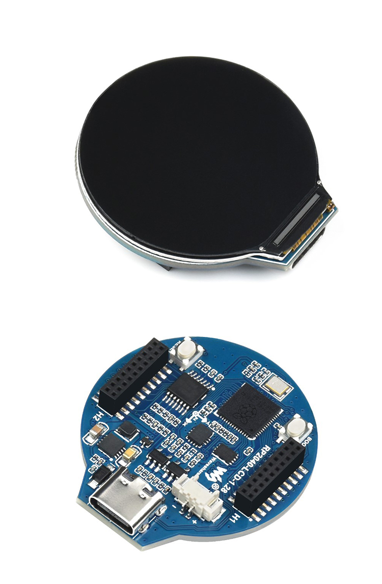 RP2040智能手表开发板模块 LCD显示屏幕 科彦立树莓派 微雪电子