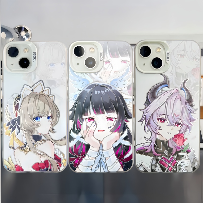 Genshin Impact Phone Case Sando Nesi Columbia Filins Durin Suitable for Apple 17 Color Silver iPhone 16 Huawei M70 Xiaomi 17 Redmi K90 Iqoo Neo11 Oneplus Ace6