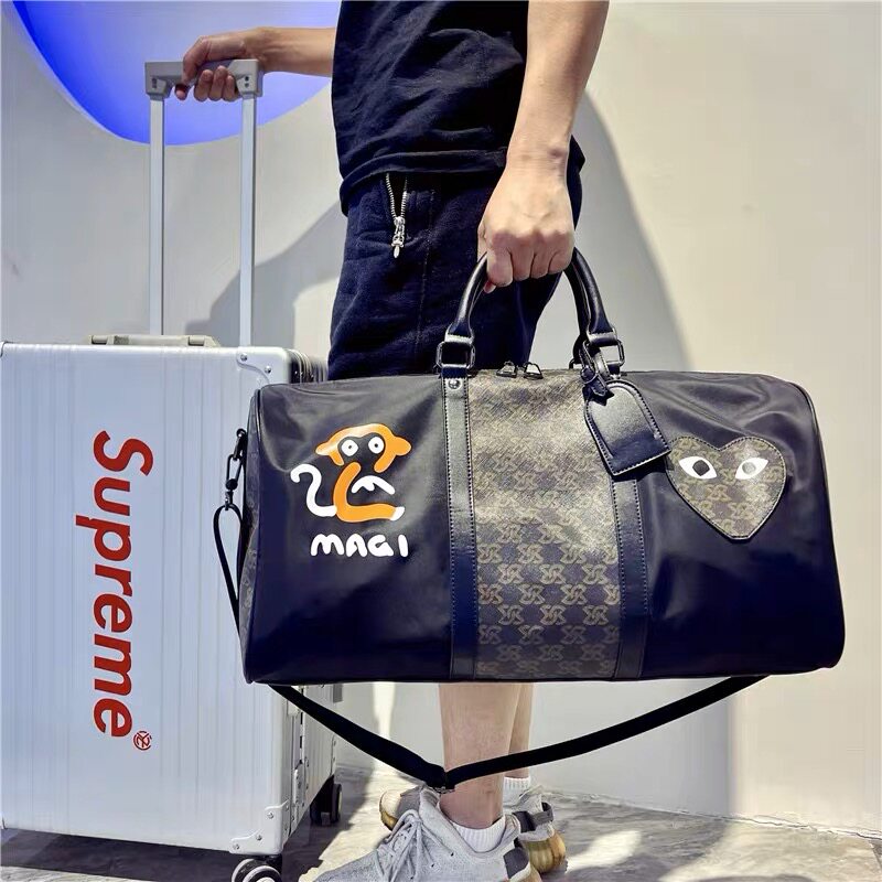 Short-distance travel portable travel bag large-capacity light luggage bag one-shoulder Messenger storage bag business trip boarding bag
