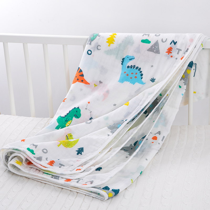 1 5X2 mi 4 layers gauze pure cotton baby baby Four seasons universal blanket Children's kindergarten Summer cover blanket quilt-Taobao
