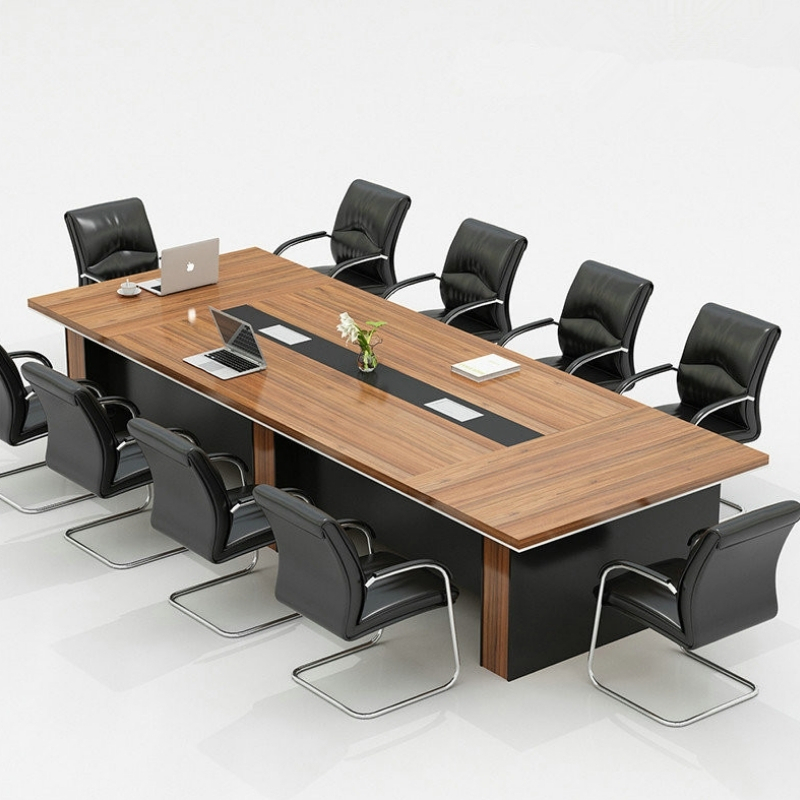 Office Furniture Conference Table Plate Rectangular Large Conference Table Long Table Brief Modern Negotiating Table And Chairs Combination