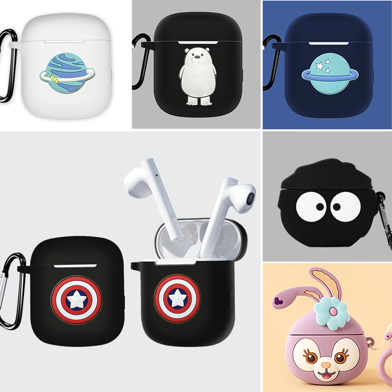 Baidu small-degree Bluetooth headphone protective sleeve true wireless smart headphone silicone sleeve translation Bluetooth headphone protection softshell charging bin cartoon cute silicone sleeve headphone case protection shell protective casing