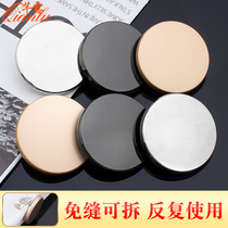 High-grade metal button top womens wild coat gold black flat dark button sewn free large button accessories