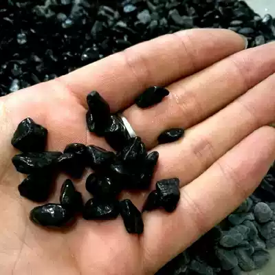 Chestnut sand roasted sand black sandpaper iron sand small stone wok wok five Jin heat transfer fast roasting machine stone plate millet