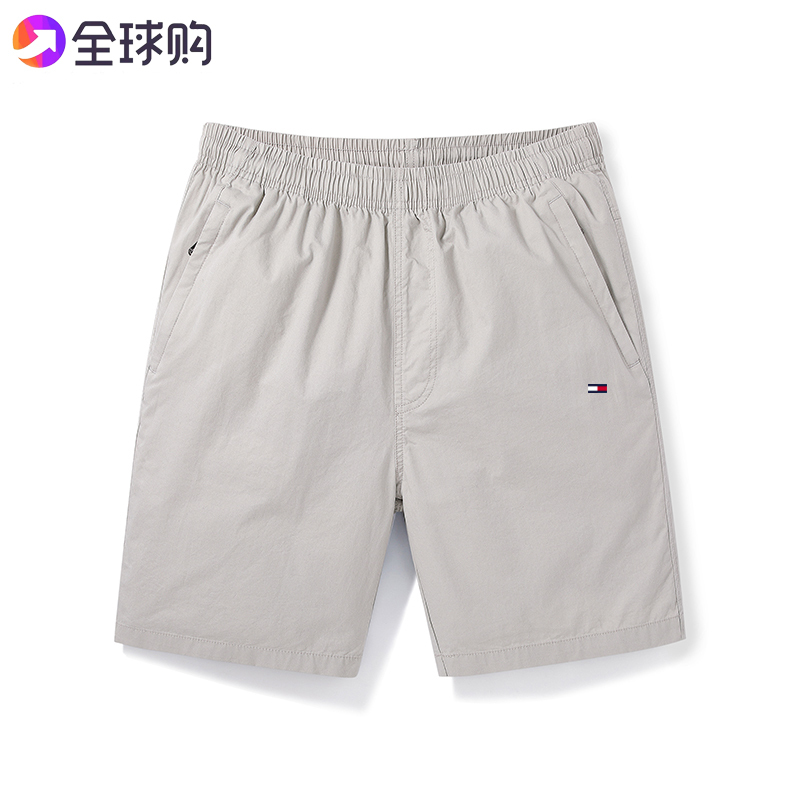 [Outlet Brand Discount] Authentic American Tommy Pure Cotton Men's Summer Shorts, Five-Point Shorts, Casual and Breathable