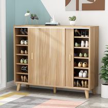 Push-pull door shoe cabinet home door multi-layer shoe rack entrance hall storage porch large capacity space saving corridor dust-proof