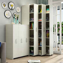 Creative pull bookcase dustproof and hidden bookcase bookcase bookcase wardrobe gap storage cabinet locker Simple Mobile