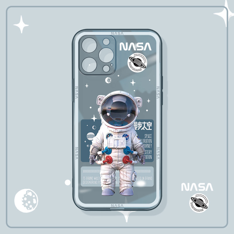 For Apple iPhone 13 Cell Phone Case iPhone 13 Pro Trendy Max Apple 12 Blue Shell 11 Lens Pro All-in-One Apple Creative 13mini Case New