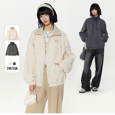 凑单约45元RARN摇粒绒立领拉链外套