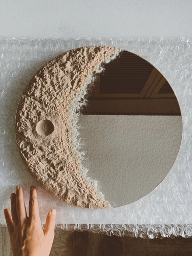 Лунное зеркало Руо Най Лунное зеркало Керамика ручной работы керамика Луна