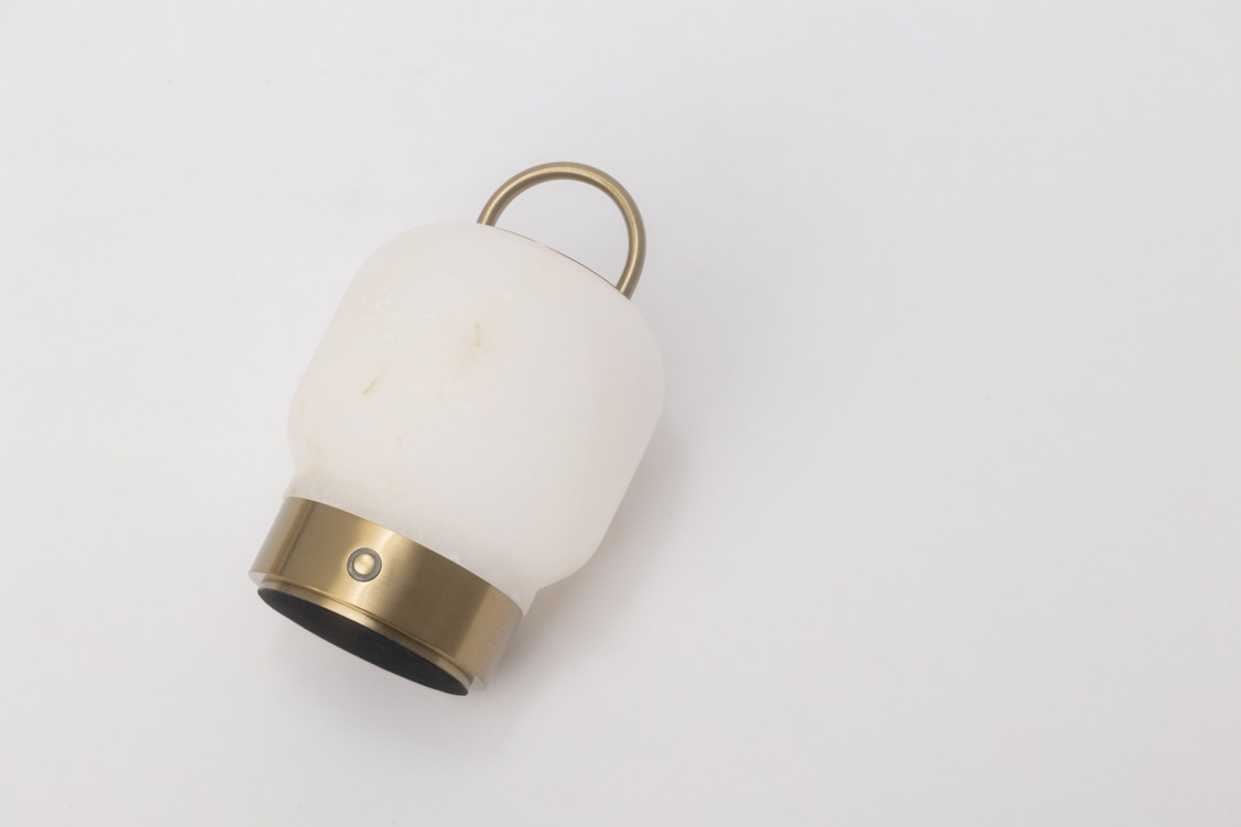 Spanish Marble Portable Lamp