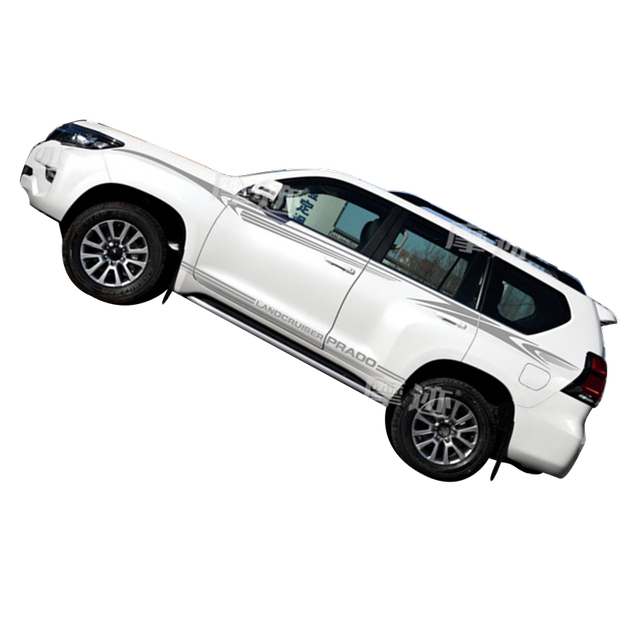 Suitable for new and old Prado body waistline color strips Toyota overbearing modified letter car stickers pull flower decorative stickers