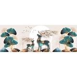 Линейная вышиваемая гостиная простая и современная 2021 Новая полноценная вышитая оленя в европейском стиле сама простая вышивка ручной работы