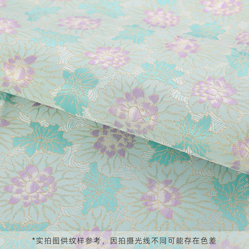 宋錦髮夾吊墜面料手工diy材料仿宋錦布頭國風福袋香囊荷包娃布料-淘寶