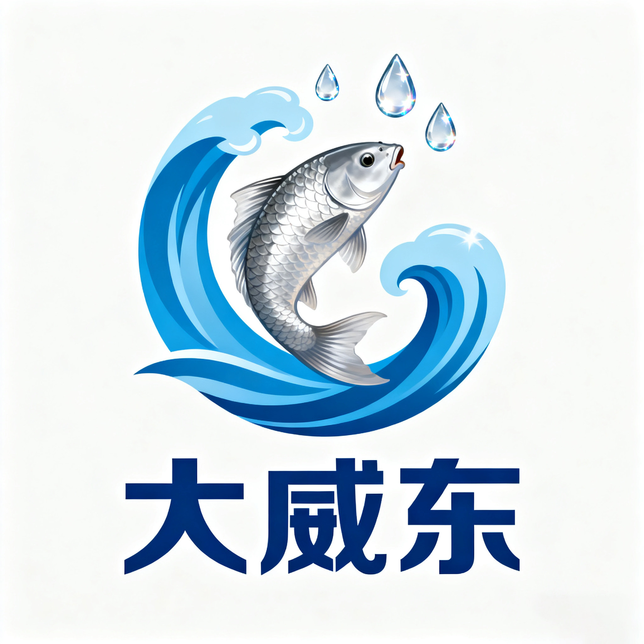 大威东水产养殖店的LOGO