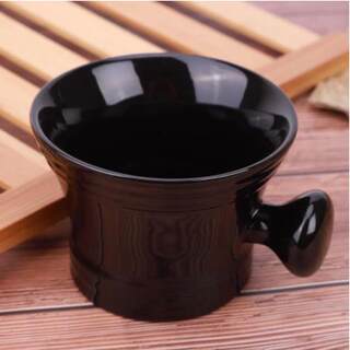 Yaqi black plastic men's shaving bowl, women's oil bowl, soap bowl, shaving bowl, barber shop use