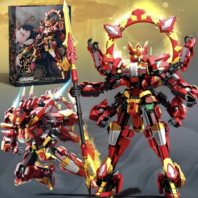Glory Struggle for Hegemony Saint Nezha Transformable Mecha Destiny Wukong Assembled LEGO Wooden Puzzle Toy Gift