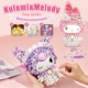 Sanrio flower cluster large doll building blocks Kuromi Melody ornaments Moonlight Society assembled Leji high toys gifts