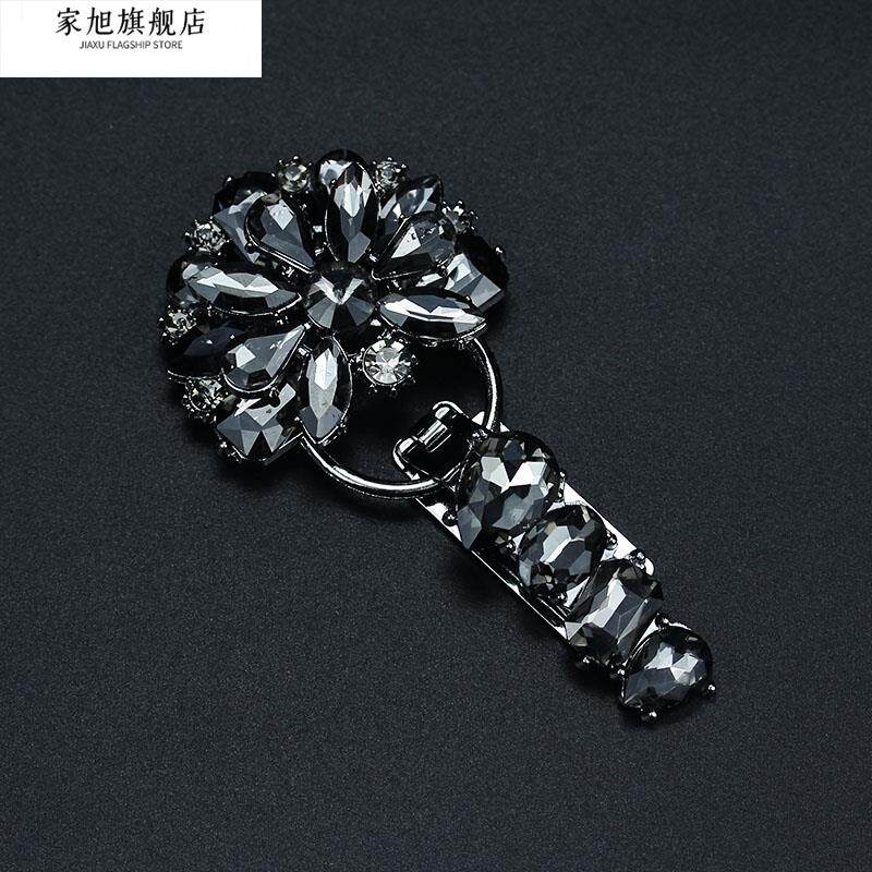 貂皮大衣扣子领扣高端奢华貂扣子高档水钻潮流大扣皮草搭扣挂钩