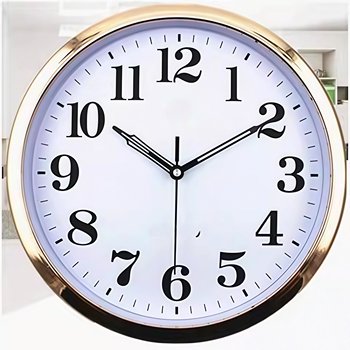 Shanghai Clock Factory Clock for Living Room, Bedroom, Home Wall Clock, Modern Simple Quartz Clock, Round Wall-Mounted Clock