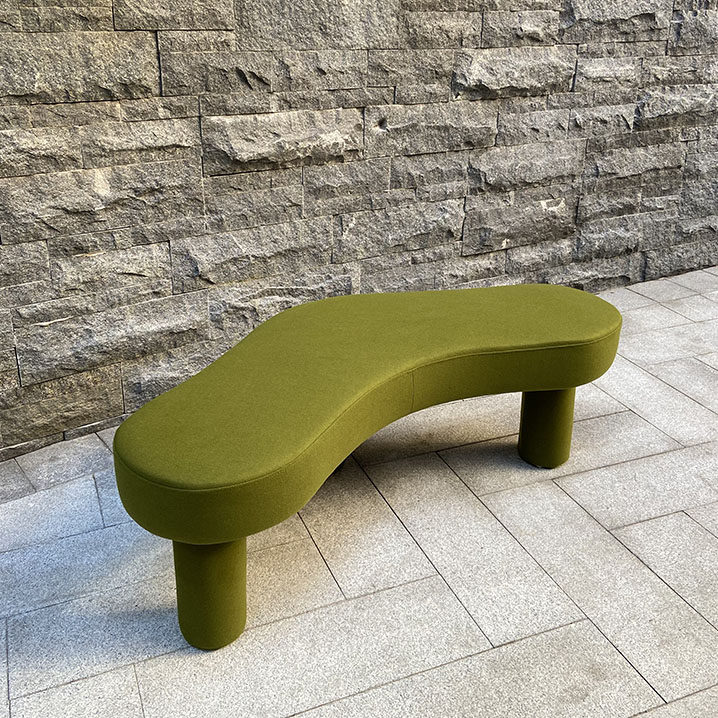 Color simple net red art design shoe shop Beauty shop Shaped triangle bench double bench