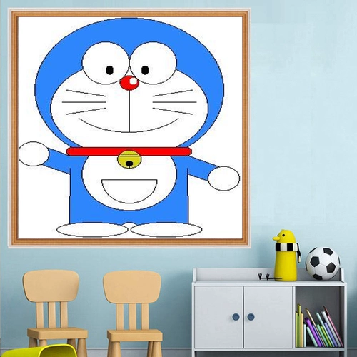 Cross -STITCH 2020 Новая спальня полуавтораня Doraemon Mouna Cat Детская комната Небольшие части небольшой вышивки, простая вышивка