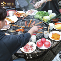 Huangjude outdoor table and chair grill courtyard European cast aluminum Terrace outdoor garden wrought iron balcony Leisure