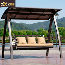 Outdoor swing courtyard balcony hanging chair hanging basket rocking chair indoor household hanging chair Leisure swing cast aluminum swing