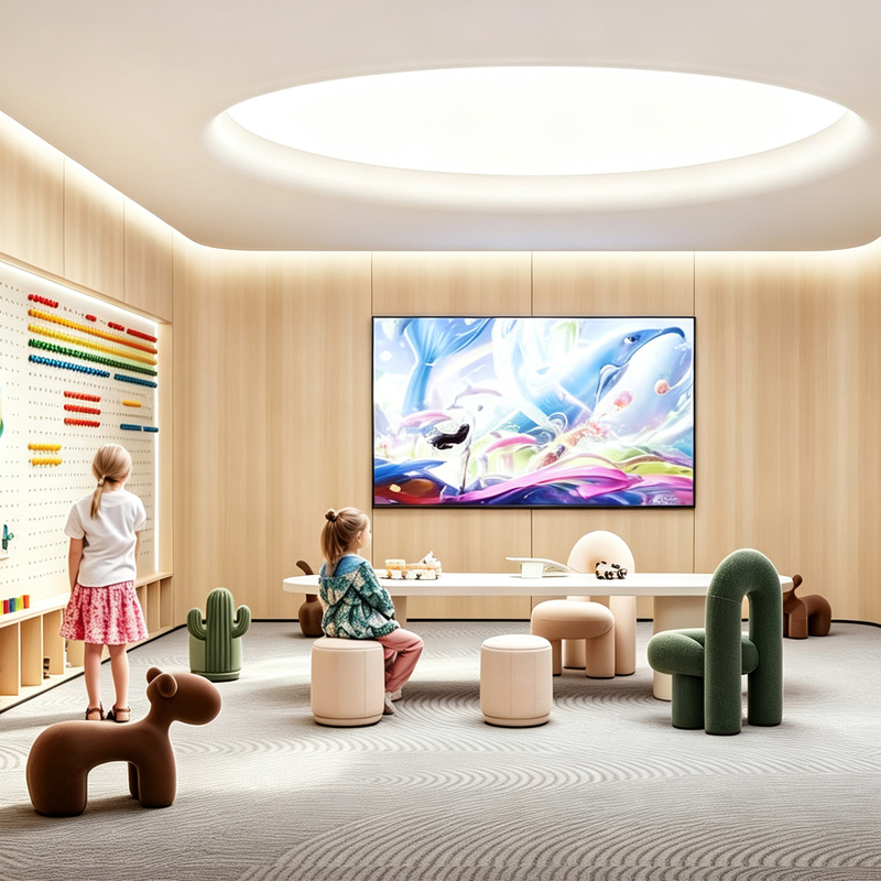 Sales Office Hongmeng 4S Store Children's Table and Chair Set Mezzanine Reading Area Early Education Kindergarten Tables and Chairs Furniture Sales Office Hongmeng 4S Store Children's Table and Chair Set Mezzanine Reading Area Early Education Kindergarten Tables and Chairs Furniture