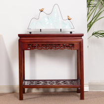 Elm minimalist living-room sofa Side small tea table New Chinese tea table rectangular solid wood side table edge cabinet corner a few