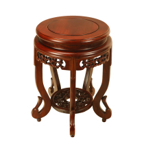 Chinese style living room solid wood multilayer flower shelf Home green Lorrae pendant logs wood European style round bonsai shelf