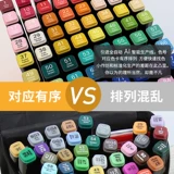 Детский маркер, акварель, мелки, двусторонний оригинальный комплект для школьников, художественные комиксы на водной основе, 48 цветов, 24 цветов, 36 цветов, 80 цветов, 60 цветов, полный комплект, 100 цветов