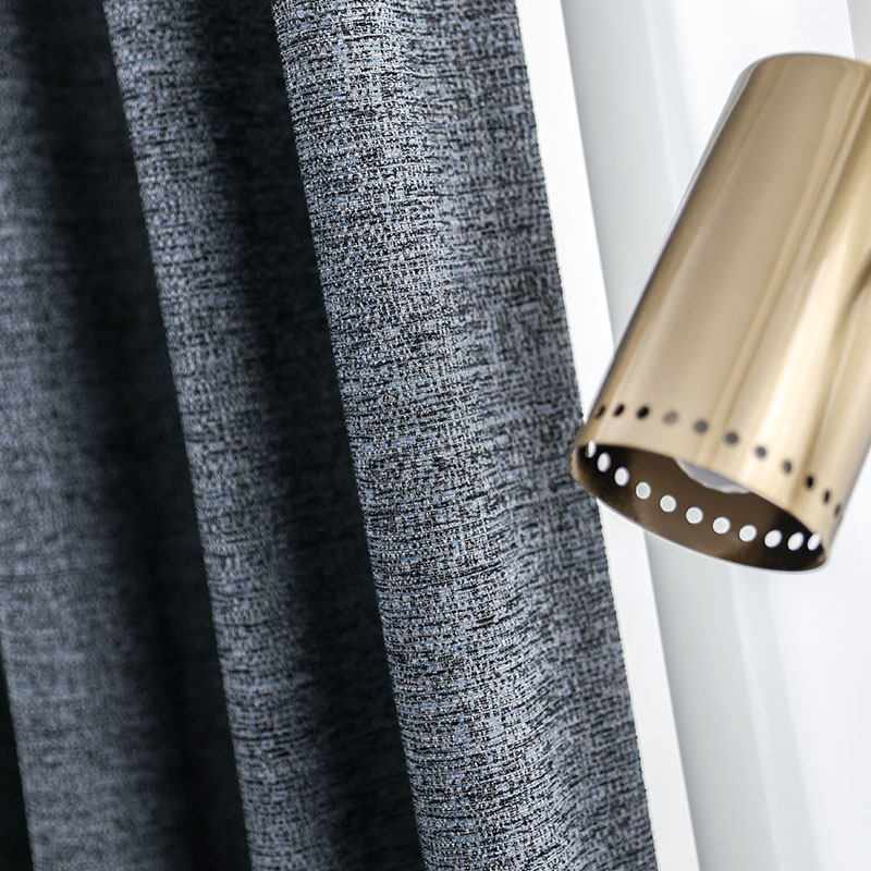 2022 new light lavish curtains Bedrooms Nordic minimalist post Modern style shading upscale Living room Black Custom