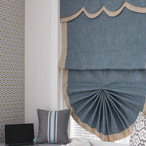 A Roman curtain style display of the style of