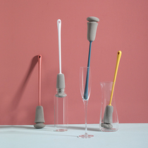 Cup brush Long handle bottle brush Kitchen cleaning brush Bottle brush Slender extended high temperature bottle brush
