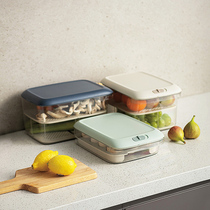 Refrigerator storage fresh box Partition large capacity household drawer Basket type frozen dumplings Fruit with lid Egg box holder